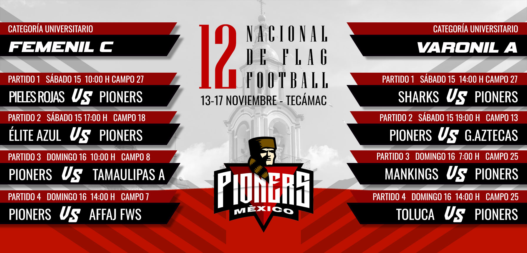 Segundo Nacional de Flag para Pioners