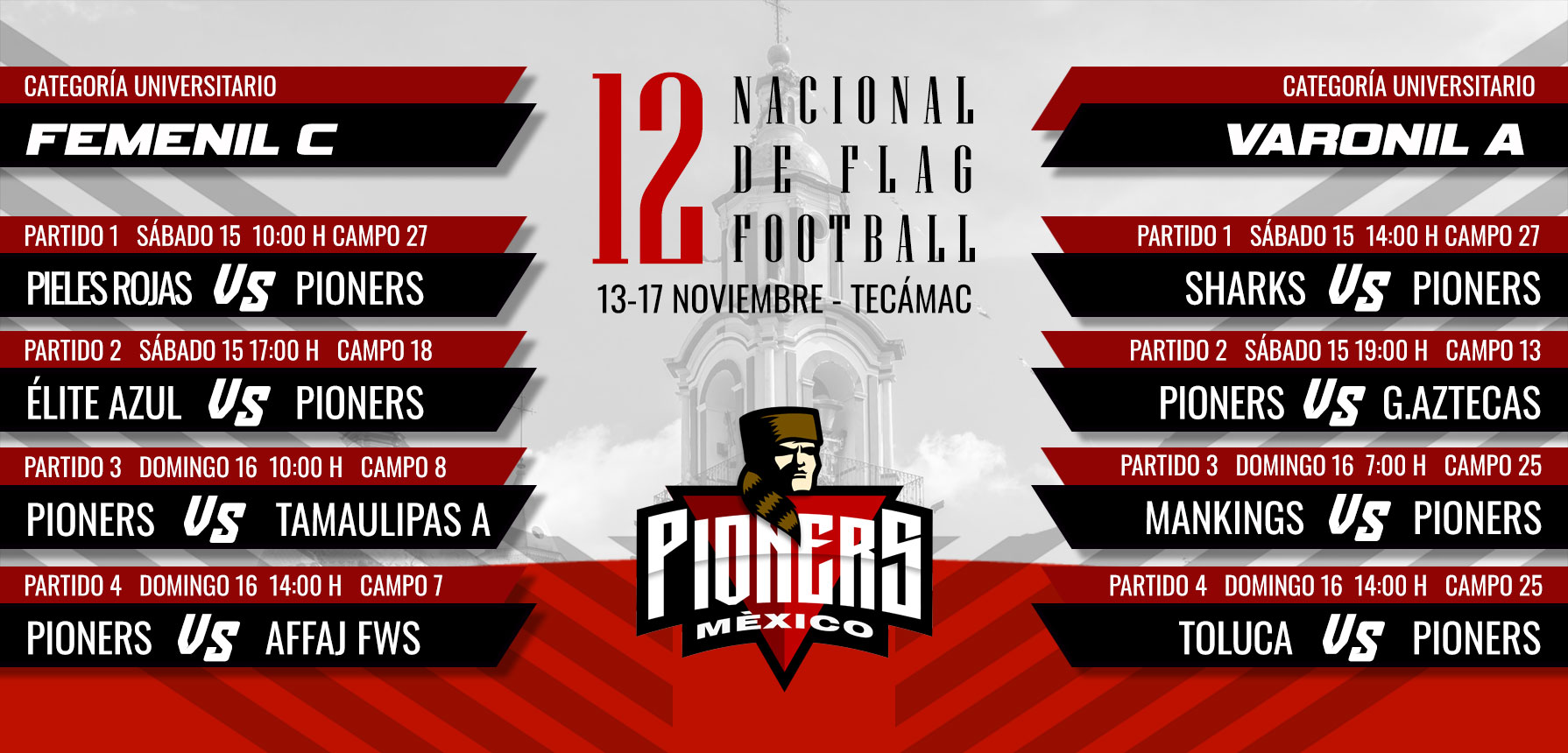 Segundo Nacional de Flag para Pioners